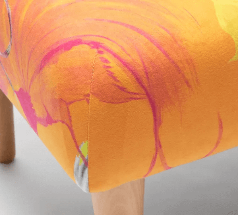 Custom Luxury Velour Footstool – Handmade With Beech Wood Frame-stoss settlement6