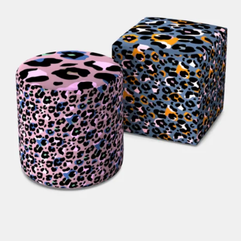 Custom Luxury Pouf – Round or Square ChiChi Velour Seating-stoss settlement1