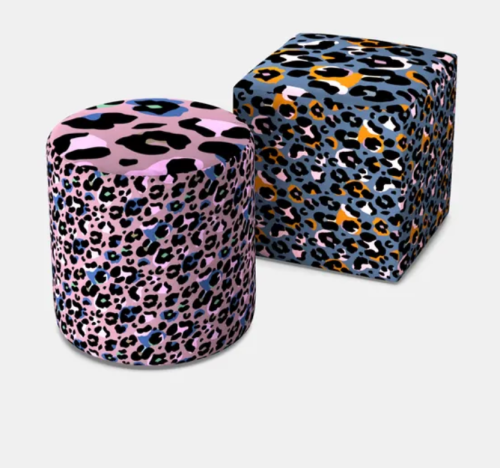 Custom Luxury Pouf – Round or Square ChiChi Velour Seating-stoss settlement1