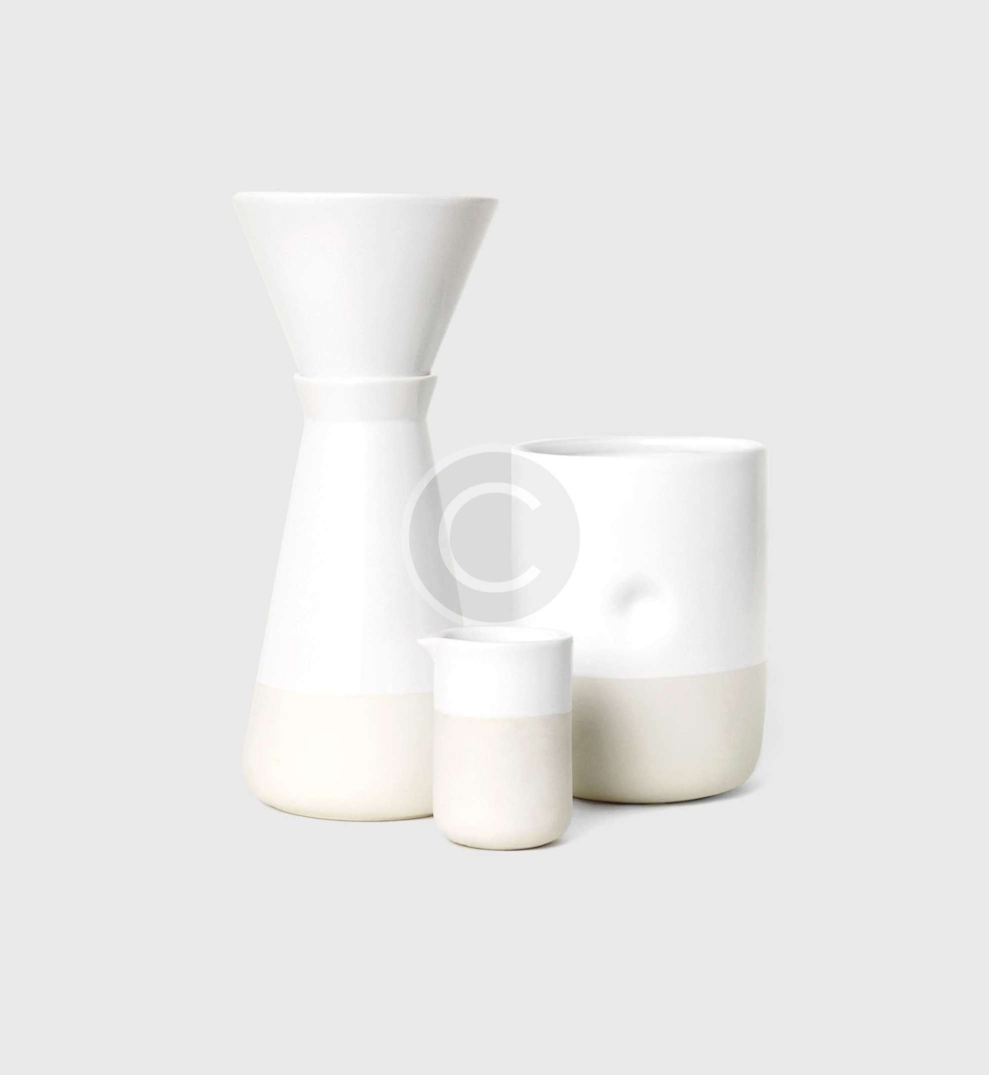 Set of ceramic vases